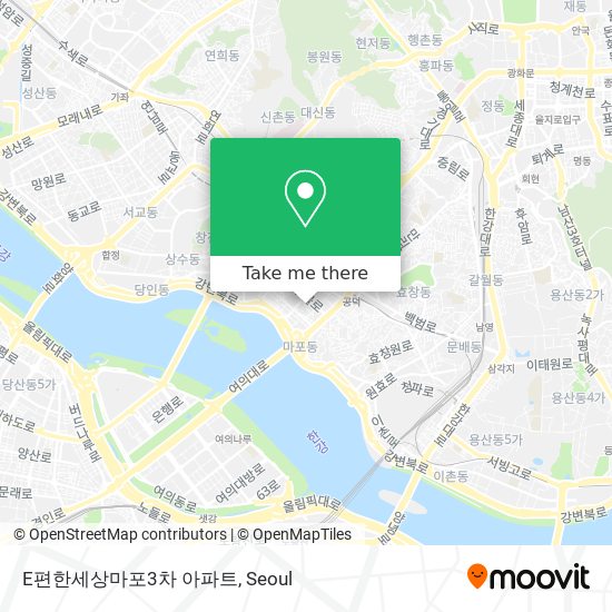 E편한세상마포3차 아파트 map