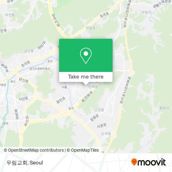 우림교회 map