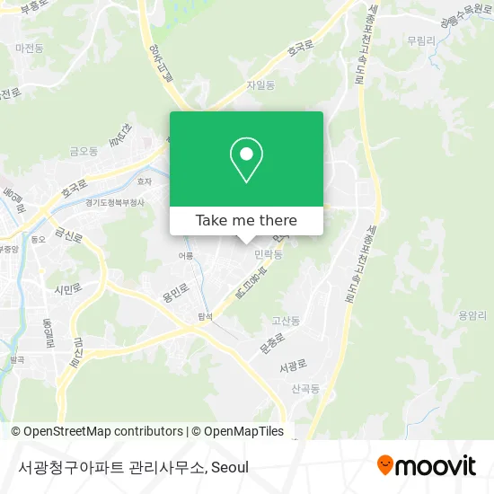 서광청구아파트 관리사무소 map