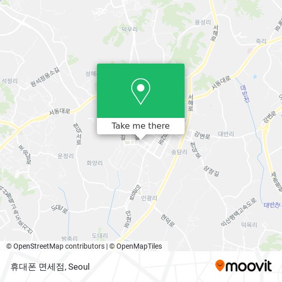 휴대폰 면세점 map