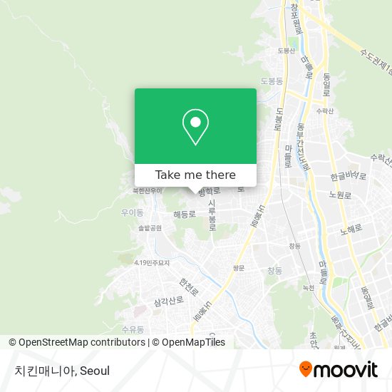 치킨매니아 map