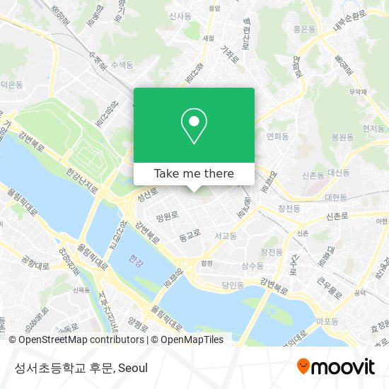 성서초등학교 후문 map