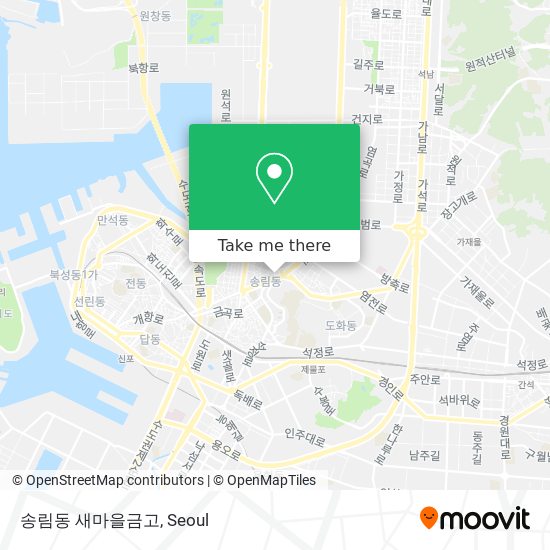 송림동 새마을금고 map