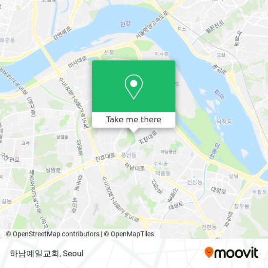 하남예일교회 map