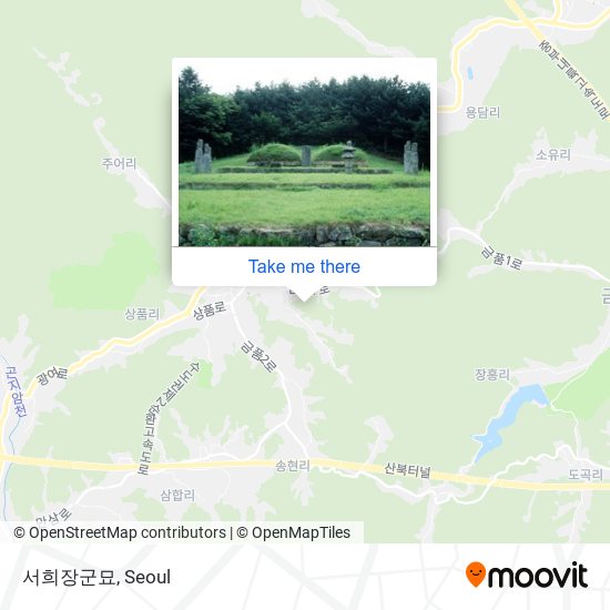 서희장군묘 map