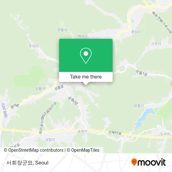 서희장군묘 map