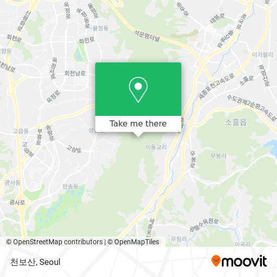 천보산 map