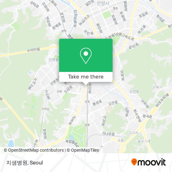 지샘병원 map