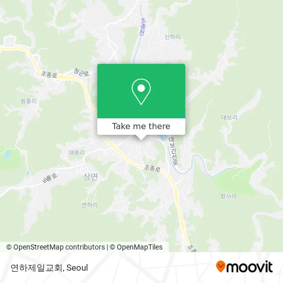 연하제일교회 map