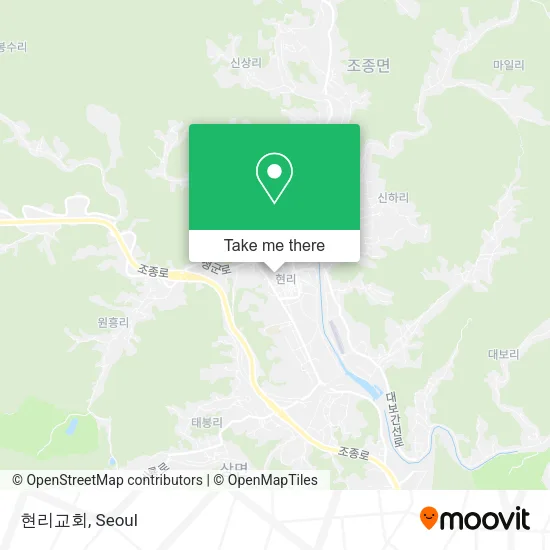 현리교회 map