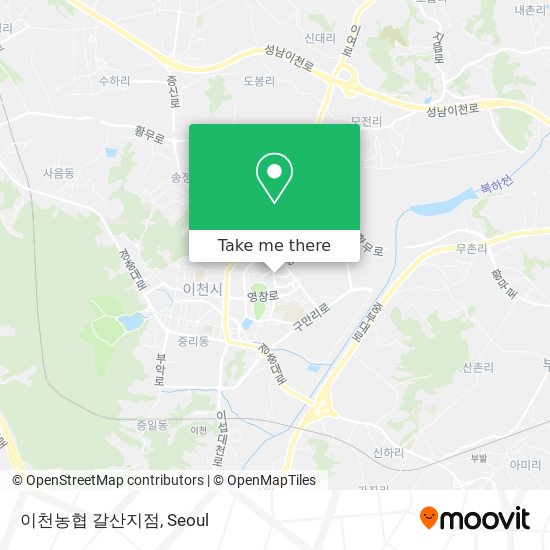 이천농협 갈산지점 map