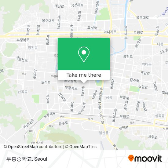 부흥중학교 map