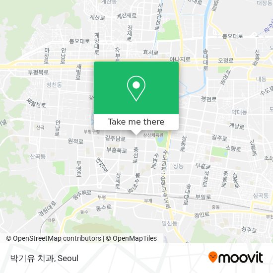 박기유 치과 map