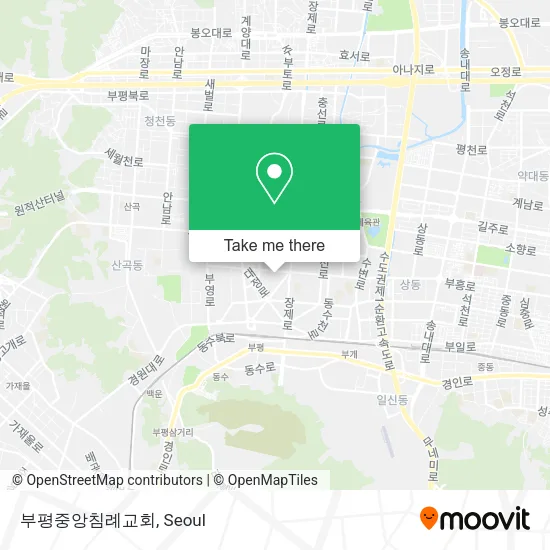 부평중앙침례교회 map
