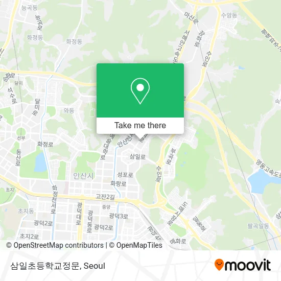 삼일초등학교정문 map