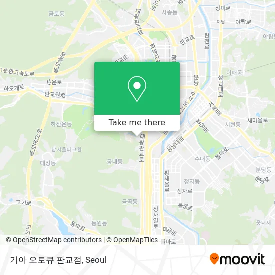 기아 오토큐 판교점 map