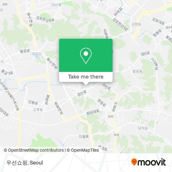 우선쇼핑 map