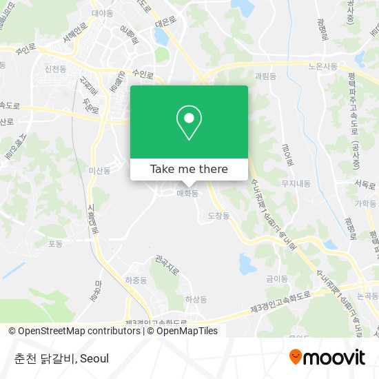 춘천 닭갈비 map