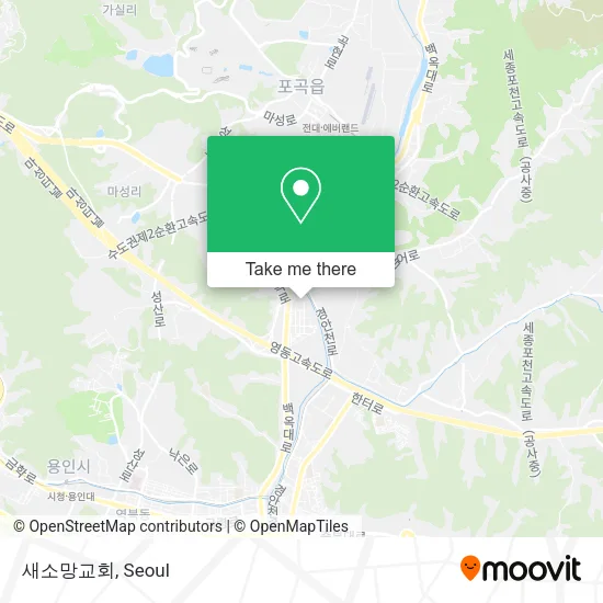 새소망교회 map
