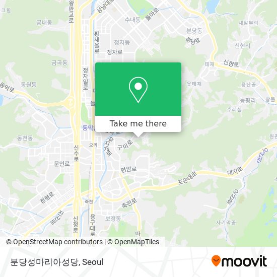 분당성마리아성당 map