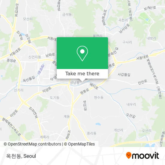 옥천동 map
