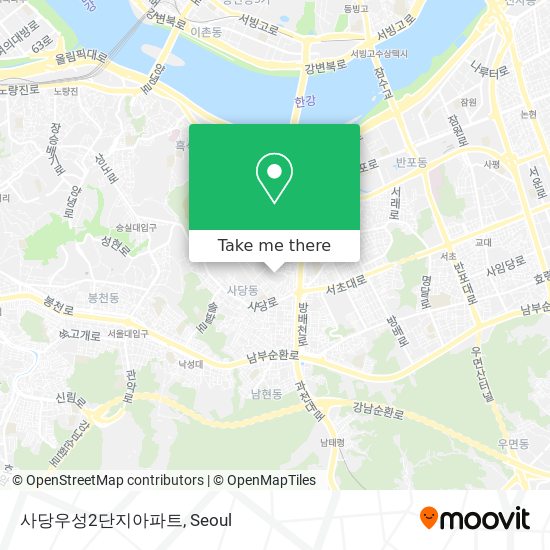 사당우성2단지아파트 map