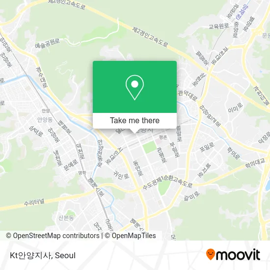 Kt안양지사 map