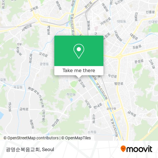 광명순복음교회 map