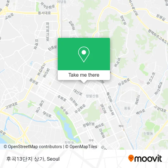 후곡13단지 상가 map