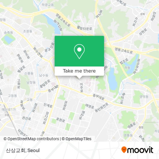 산상교회 map