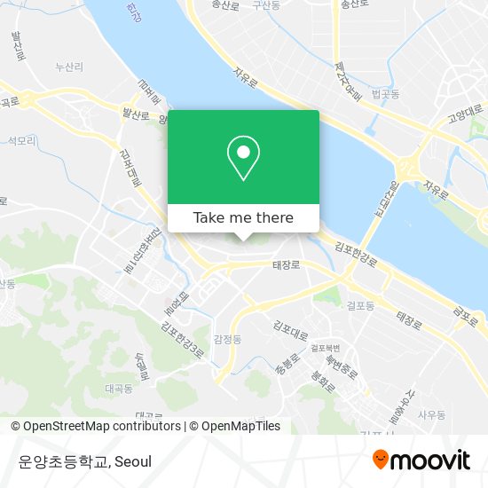 운양초등학교 map