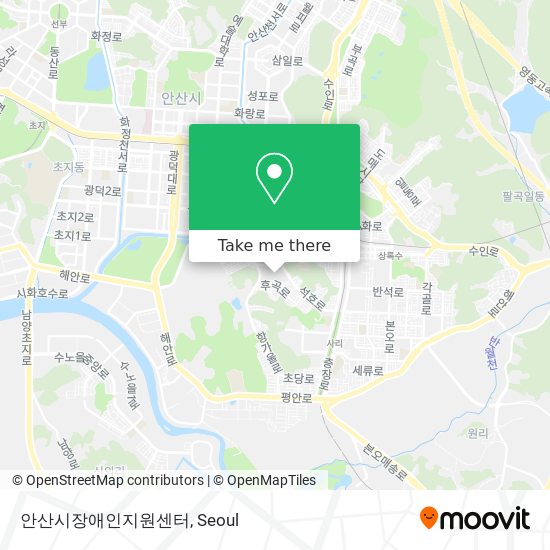 안산시장애인지원센터 map