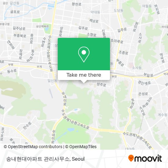 송내현대아파트 관리사무소 map