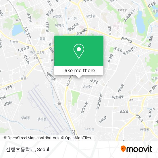 선행초등학교 map