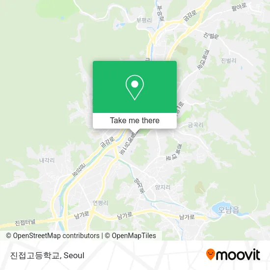 진접고등학교 map