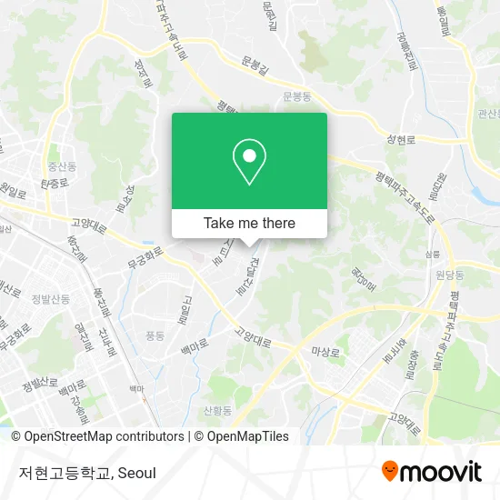 저현고등학교 map