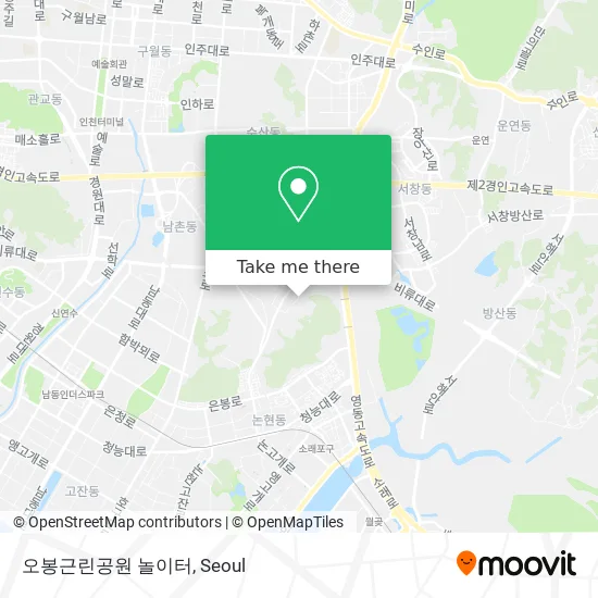오봉근린공원 놀이터 map