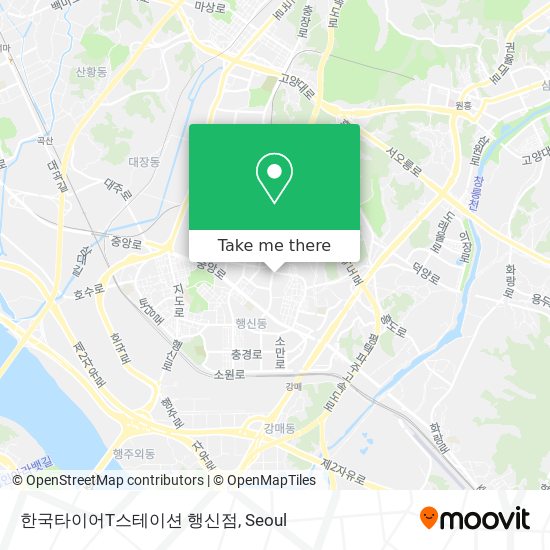 한국타이어T스테이션 행신점 map