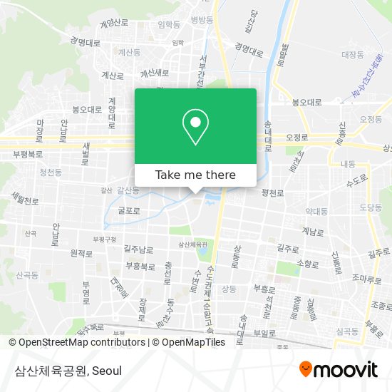 삼산체육공원 map