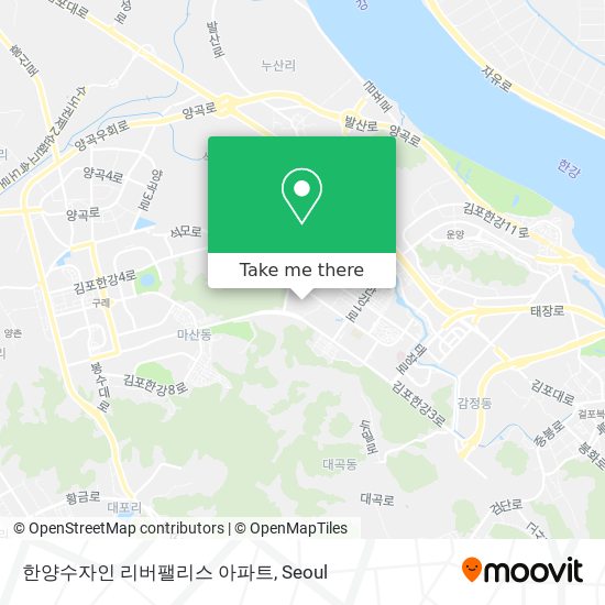 한양수자인 리버팰리스 아파트 map