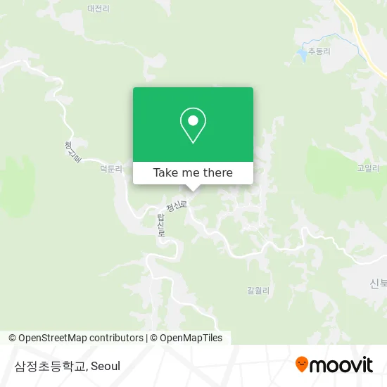 삼정초등학교 map