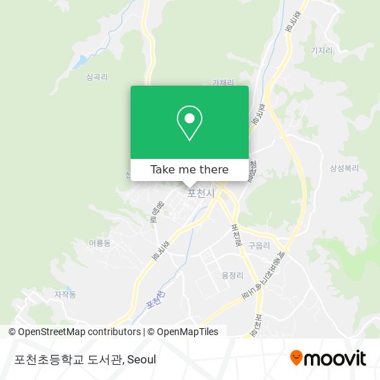 포천초등학교 도서관 map