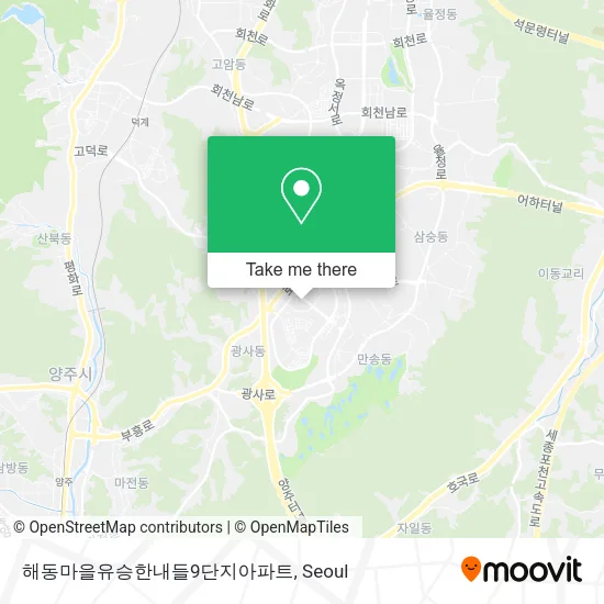 해동마을유승한내들9단지아파트 map