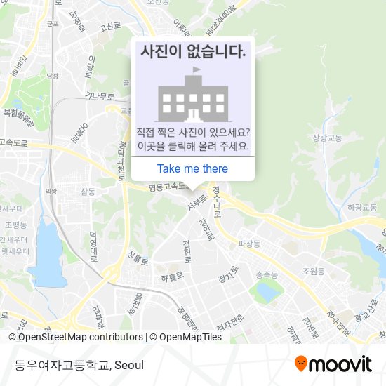 동우여자고등학교 map