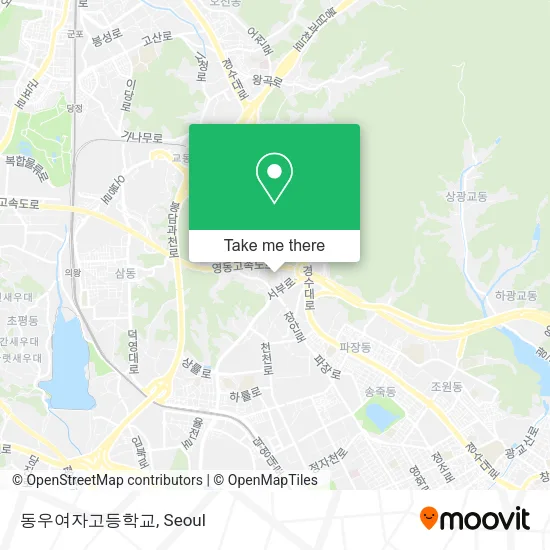 동우여자고등학교 map