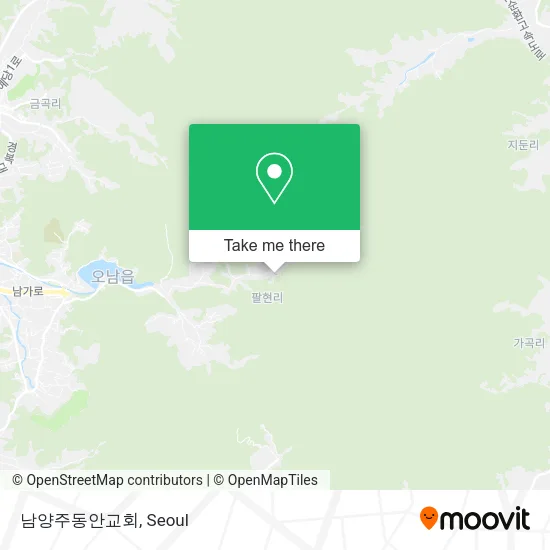 남양주동안교회 map