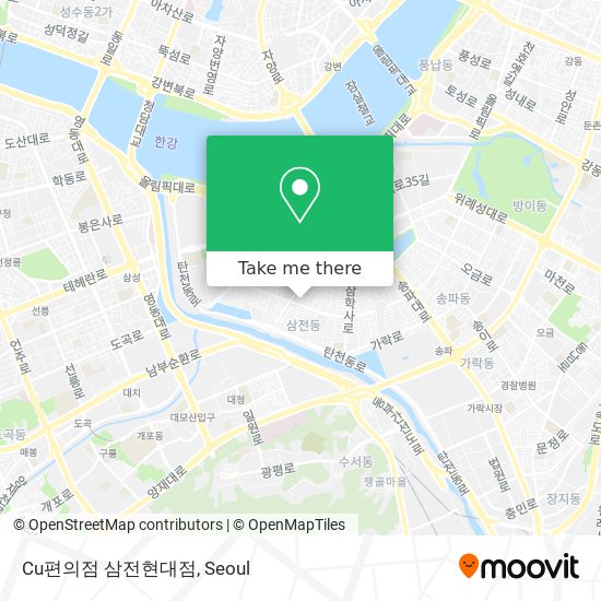 Cu편의점 삼전현대점 map