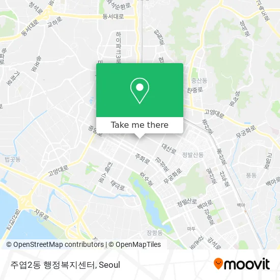 주엽2동 행정복지센터 map