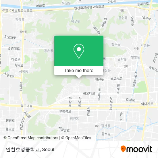 인천효성중학교 map