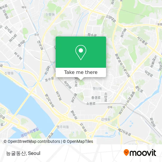 능굴동산 map